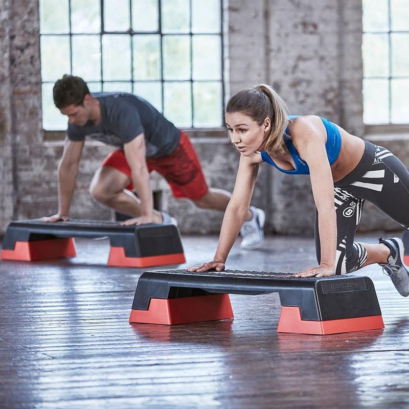 Reebok Adjustable Aerobic Step Platform - Multipurpose Workout for HIIT & Strength Training | Ideal for Cardio Sessions