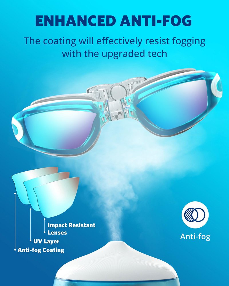 Aegend Swim Goggles, Swimming Goggles No Leaking Full Protection Adult Men Women Youth
