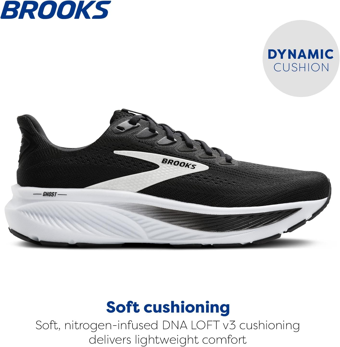 Brooks Men's Ghost 17 Running Shoes - Lightweight, Neutral Cushioning | Comfortable Fit