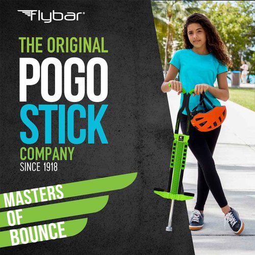 Flybar Master Pogo Stick for Kids Ages 9+, 80–160 lbs – Easy Grip Handles – Active Exercise Toy for Tweens & Teens – Outdoor Toy with Non-Slip Foot Pegs for Boys and Girls – No Assembly Needed