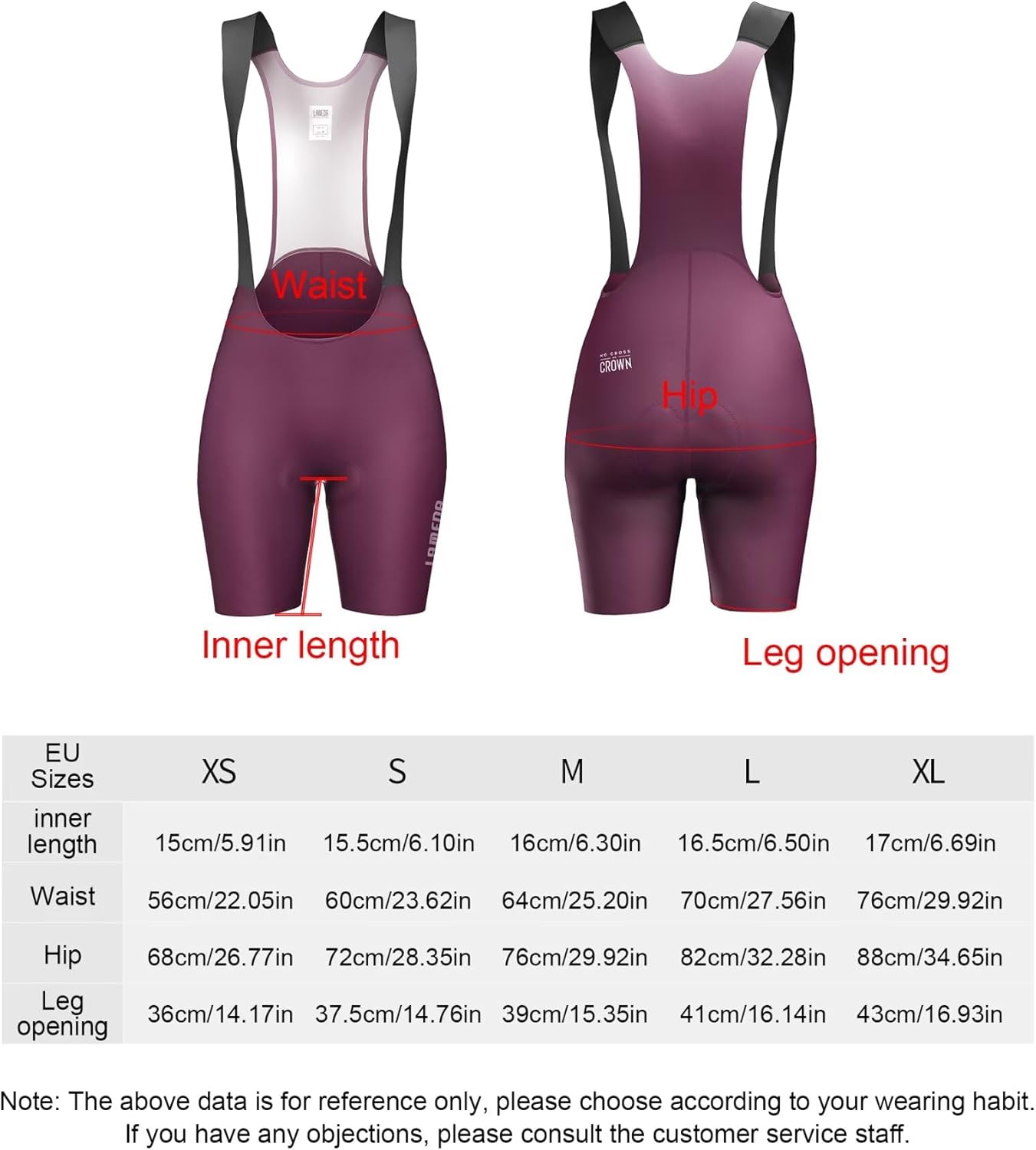 Women's High-Waisted Padded Cycling Bibs - Breathable Bike Shorts for Road Riding