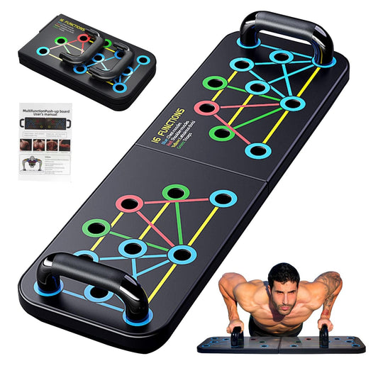 Push Up Board, SRIEEM Multi-function Detachable Push Up Bar, Portable Push up Handles for Floor，Portable Home Gym Workout Equipment for Men and Women