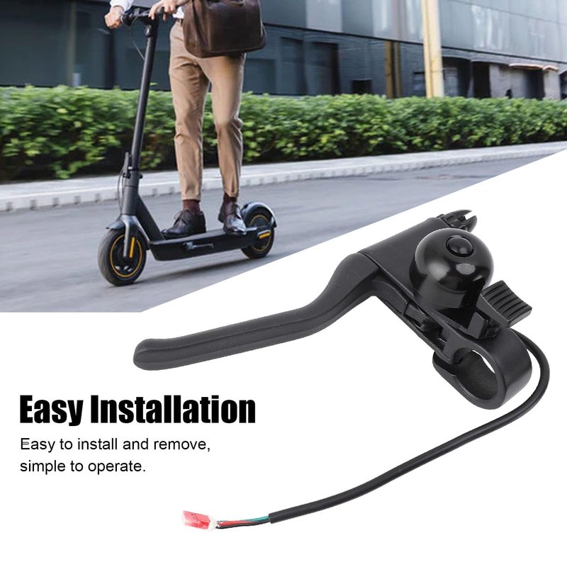 POENVFPO Electric Scooter Brake Grip, Anti Slip Nylon Handle Scooter Brake Lever for Durable DIY Replacement for Enthusiasts and Daily Commute Maintenance