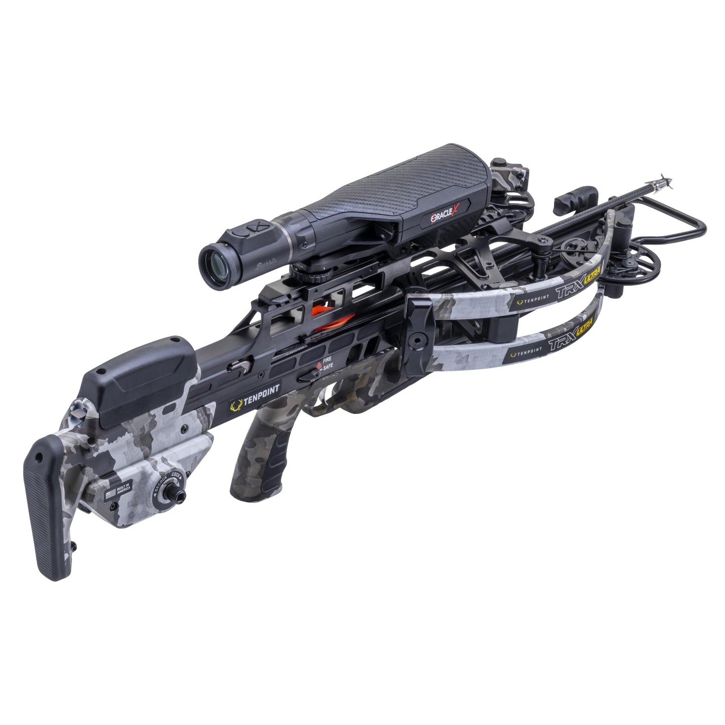TenPoint TX Ultra 26.5, Vektra - 410 FPS - Our Shortest Forward Draw Crossbow Ever - Equipped with Burris Oracle X Rangefinding Scope + ACUslide MAXX Cocking & De-Cocking System