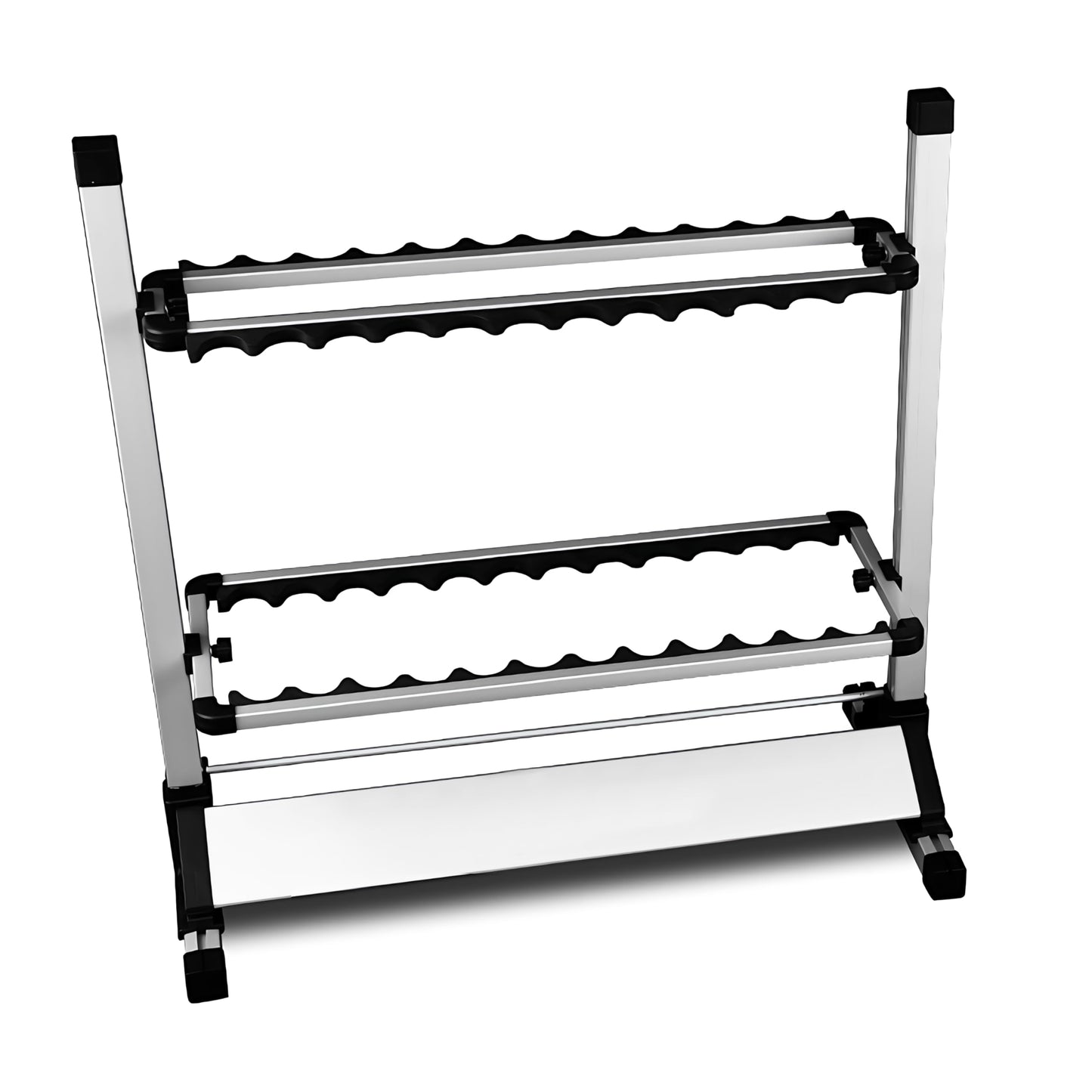 EASY BIG Fishing Rod Rack - Aluminum Alloy Rod Holder, Holds Up to 24 Rods, Fishing Pole Storage Organizer for Garage or Home