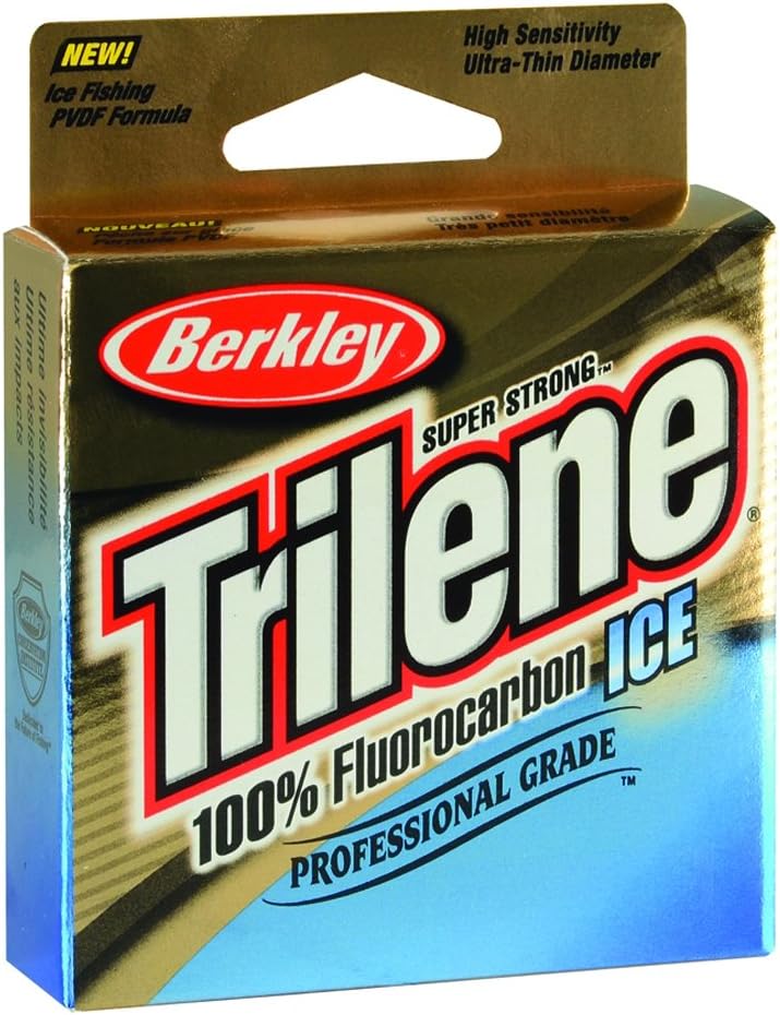 Berkley Trilene Fluorocarbon Ice Fishing Line - 100% Strong & Durable | 100 Yards