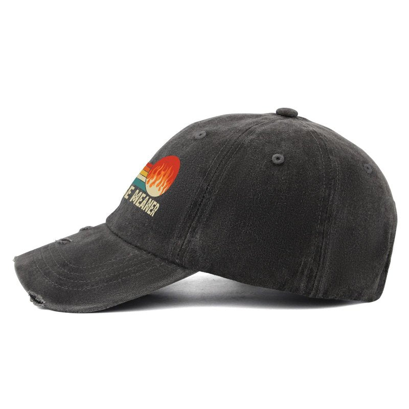 I Could Be Meaner Hat for Women Cool Washed Distressed Baseball Caps