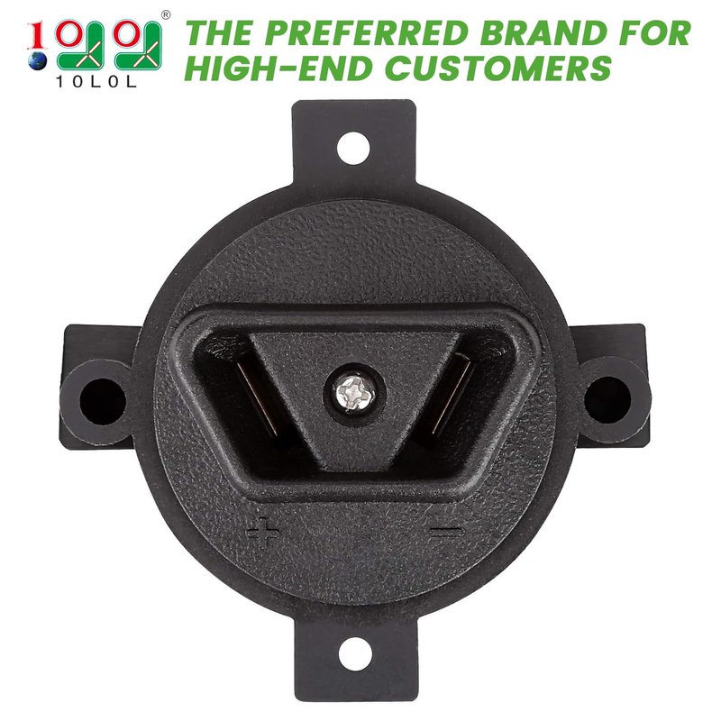 10L0L Golf Cart 2 Prong DC Charger Plug Receptacle for 36 Volt Club Car,EZGO, Yamaha G14/G16 Electric Models,OEM# 18548G1,JN4-H6181-00,8428