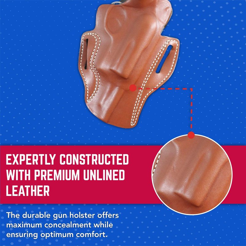 Desantis Speed Scabbard Belt Holster, fits 2 3/4" S&W Governor, Right Hand, Tan