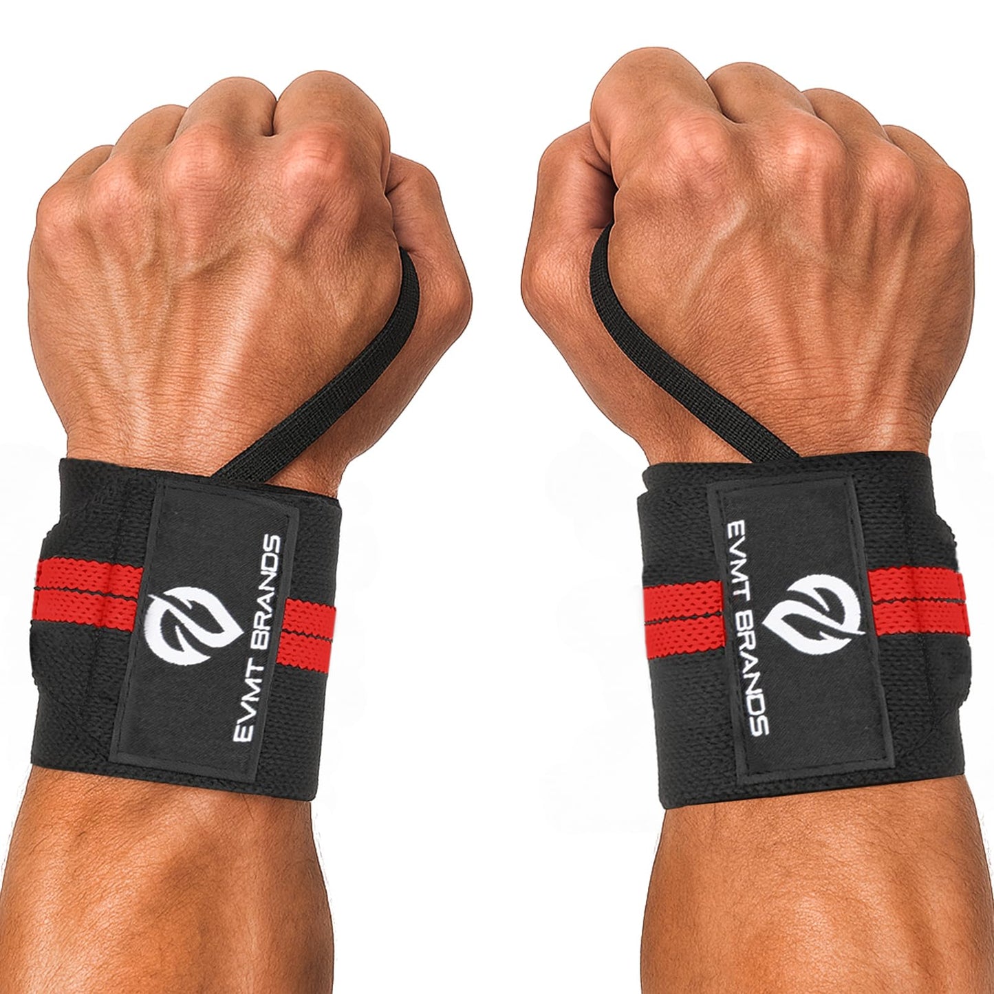 EVMT Premium Wrist Wraps for Weightlifting | Durable Lifting Straps for Enhanced Wrist Support | Perfect for Strength Training, Gym Workouts & General Athletics