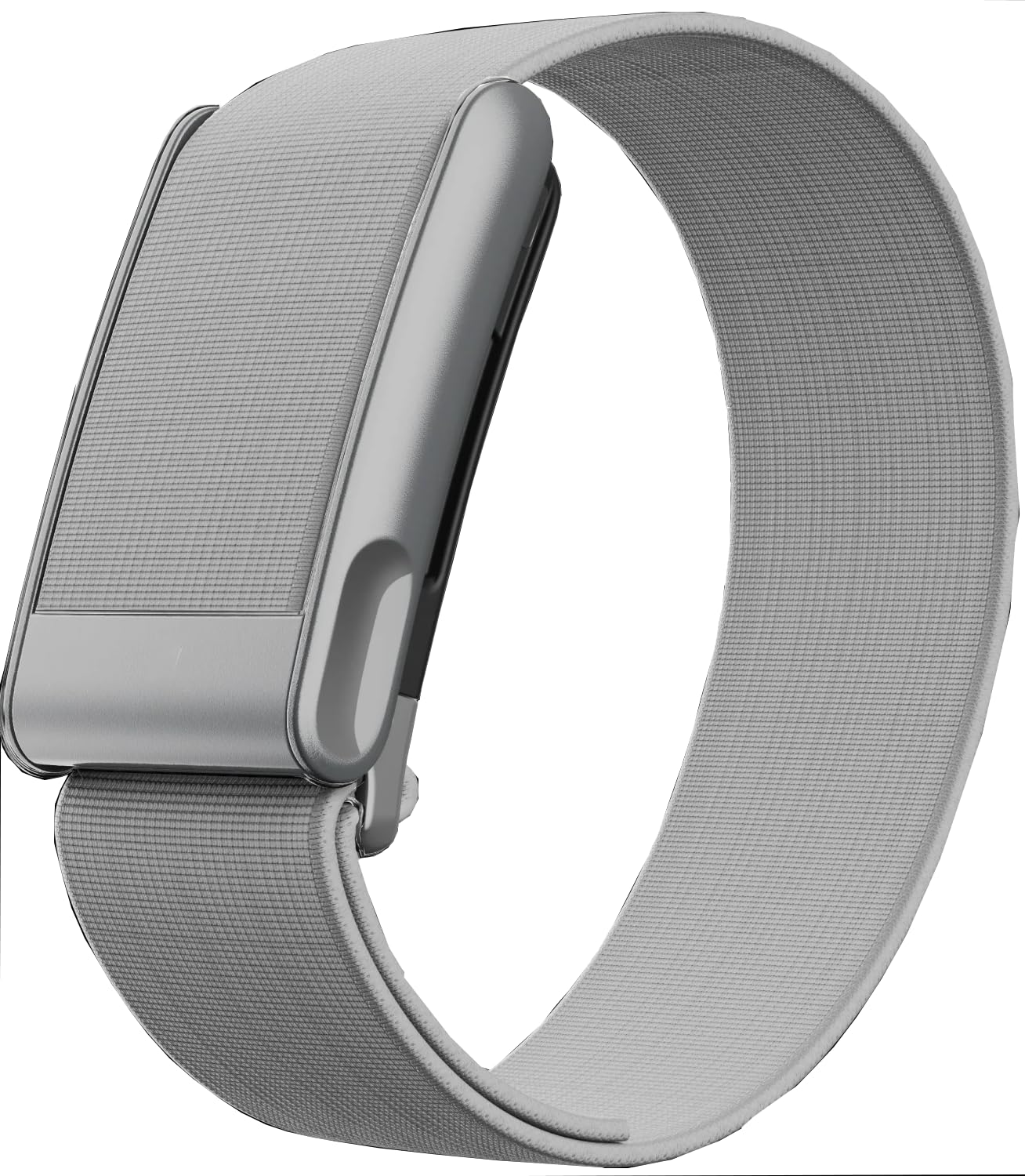 iprisu CoreKnit Waterproof Sport Band Compatible with WHOOP 5.0 / One/Peak/Life | Adjustable, Quick-Drying & Sweat-Resistant Strap for Workouts and Daily Wear (Grey/Matte Silver, Life/MG)