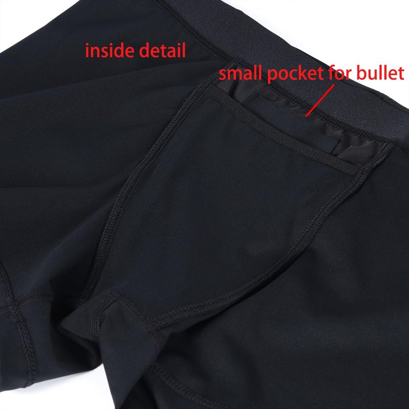 ANNUO Strap Harness Pants Strapless Underwear for Men Women Boxer Briefs Black