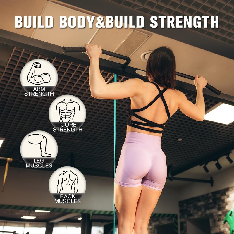 RitFit Pull Up Assist Band - Premium Resistance Band for Pull Up Assistance, Resistance Training, Body Stretching, Powerlifting, Mobility Training (#9 Pink)