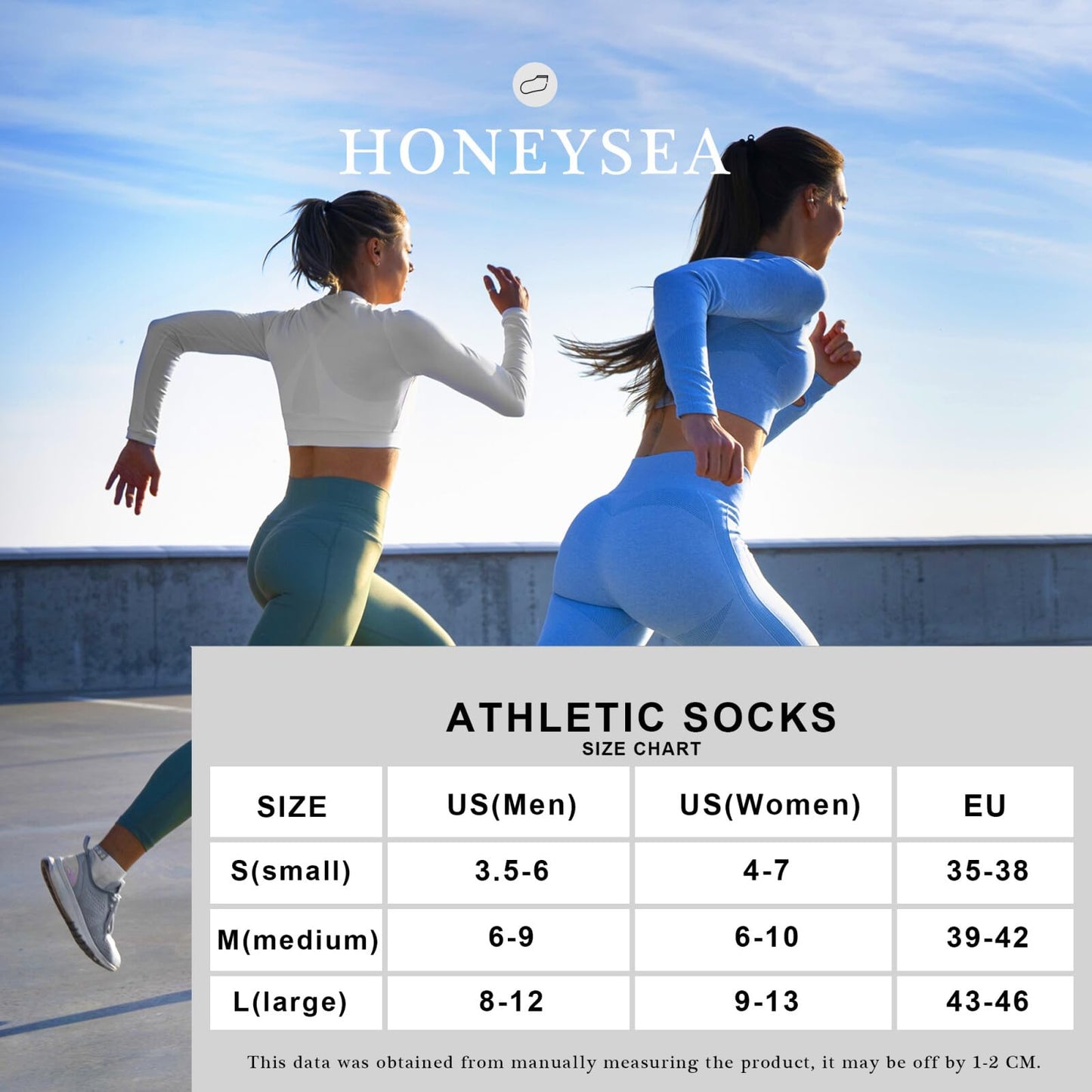 Honeysea Running Socks Womens - Ankle Socks for Women No Show Socks Women's Socks Size 9-11 Hiking Socks Walking Socks Women's Socks & Hosiery Cycling Socks Athletic Socks Womens Clothes