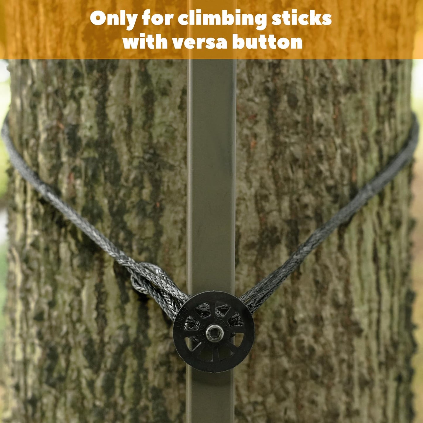 ZIVOXIA Climbing Stick Stabilizer Strap, Daisy Chain Amsteel Rope Hunting Utility Strap for Holding Climbing Sticks, Ultimate Stick Attachment - Weighs Only 1.5 Ounces