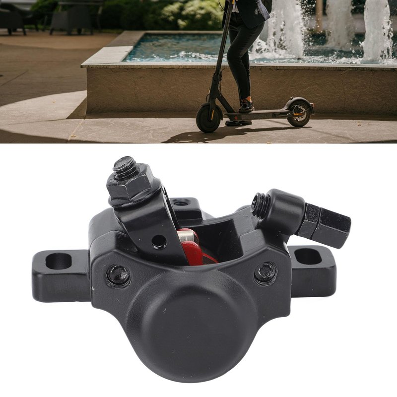 Fockety Disc Brake Caliper for KQi2 KQi2 Pro KQi3 KQi3 PRO KQi3 Electric Scooter, Universal Aluminum Alloy Hydraulic Include Brake Pads Electric Scooter Parts, Easy