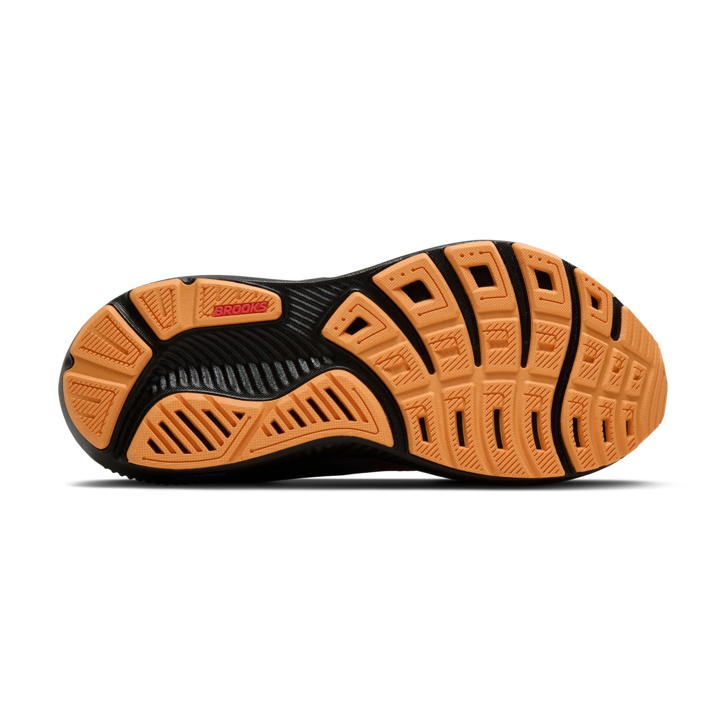 Brooks Women’s Ghost 17 Neutral Running Shoe - Night/Blue/Papaya - 6.5 Medium