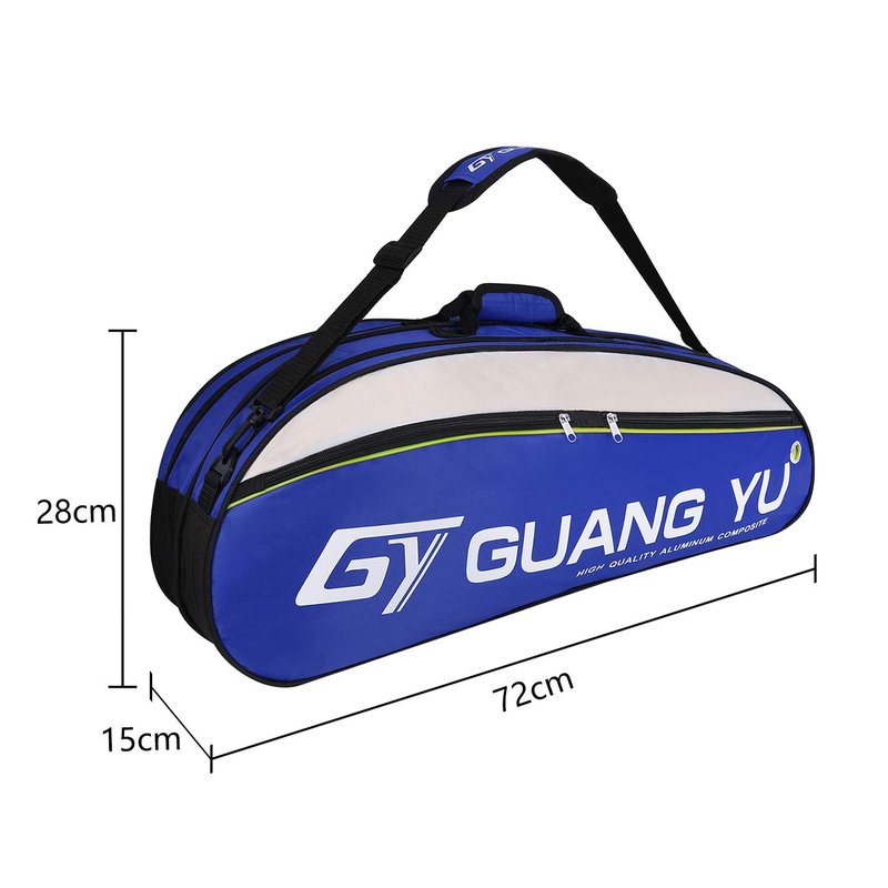 Ylucky Badminton Racket Bag Tennis Racket Single Shoulder Badminton Bags 4 to 6 Racquet Backpack Big Capacity Waterproof Tennis Bag for Men Women Youth and Adult