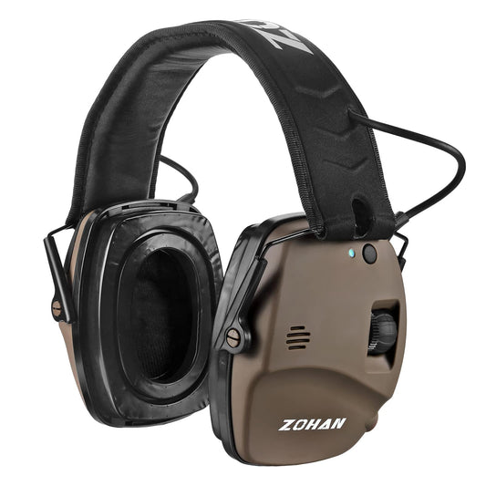 ZOHAN 035 Bluetooth 5.4 Shooting Ear Protection Earmuff, Active Noise Canceling, Hearing Protection with Sound Amplification