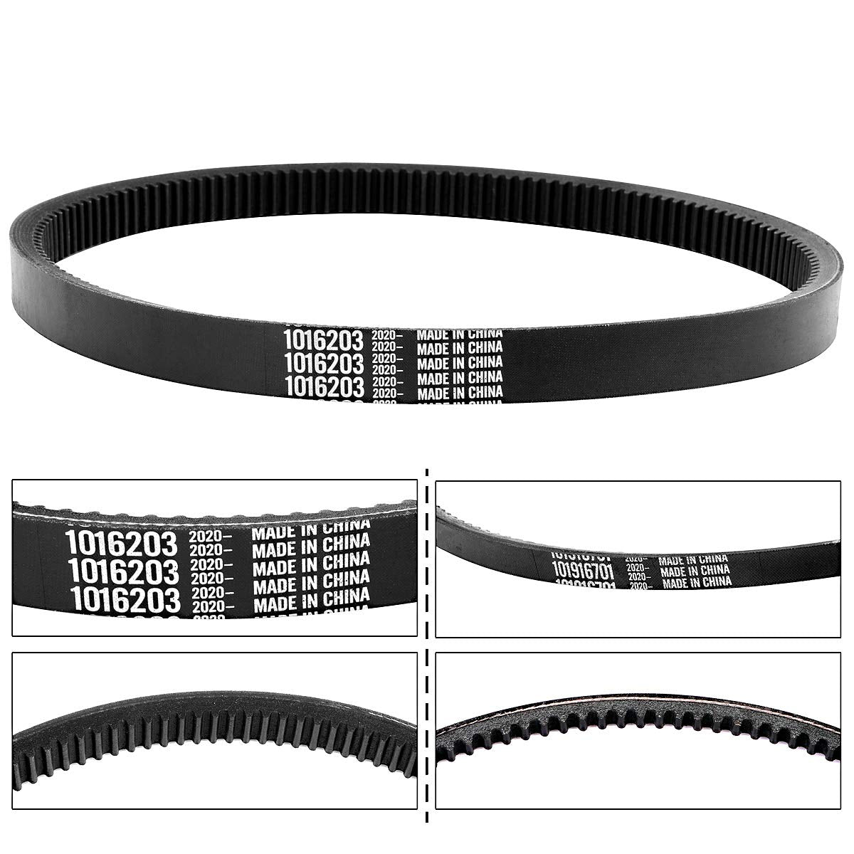 Roykaw Golf Cart Clutch Drive Belt and Starter Generator Belt Kit for Club Car 1997-Up DS and 2004-Up Precedent Golf Cart, High Tensile Strength Belt, OEM# 1016203, 101916701