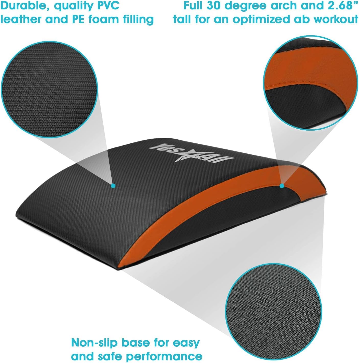 Abdominal Exercise Pads - Foldable Ab Workout Equipment for Home Gym | Core Training & Back Stretching Mat
