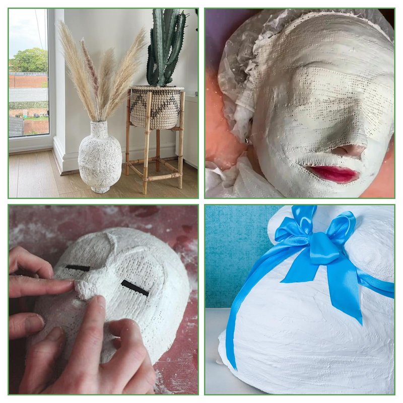 ZUQIAN 24 Pack 3”x 180” Plaster Cloth Rolls Bulk (Each Roll), Plaster Gauze Bandage for Craft, Gauze Bandage Roll for Modeling, Masks, Scenery, Belly Cast (3In x 15Ft/ 5Yd)