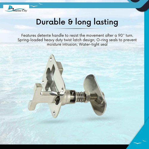 MARINE CITY 316 Grade Stainless Steel Boat Cam Latch Marine Grade T-Handle 3-13/16 x 3 Inches for Fishing Boats – Yachts – Marines – Ships (Pack of 1)