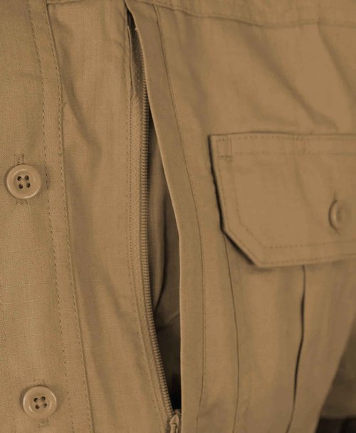 Propper Men's Short Sleeve Ripstop Tactical Shirt, Coyote, Medium