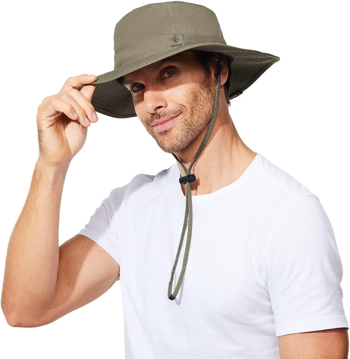Fishing Hat for Men - Wide Brim Bucket Hat with SPF UV Protection | XL XXL for Big Heads, Ideal for Hiking & Beach Safari