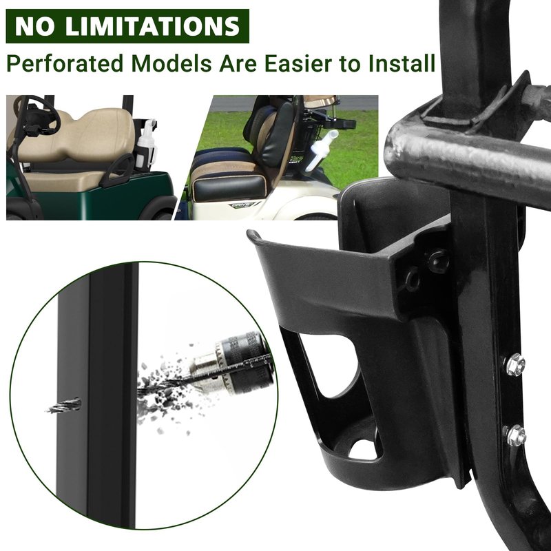 Panglong Universal Golf Cart Sand Bottle with Holder, Golf Sand Bottle Suitable for Yamaha Club Car EZGO, Divots Filler Sand & Seed Bottle with Rattle Proof Holder 2PC