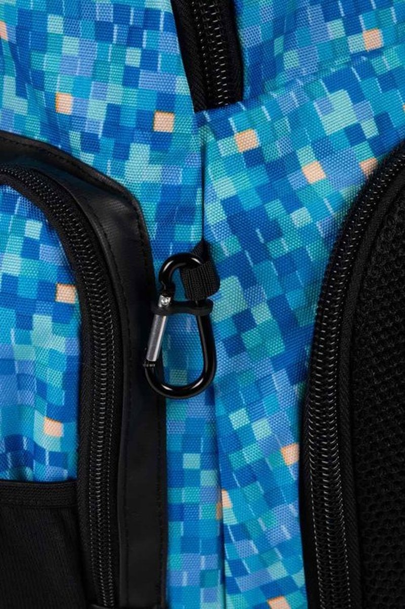 ARENA Spiky III Backpack 45 Swimming Athlete Sports Gym Rucksack Large Training Gear Equipment Swim Bag for Men and Women, 45 Liters, Pool Tiles