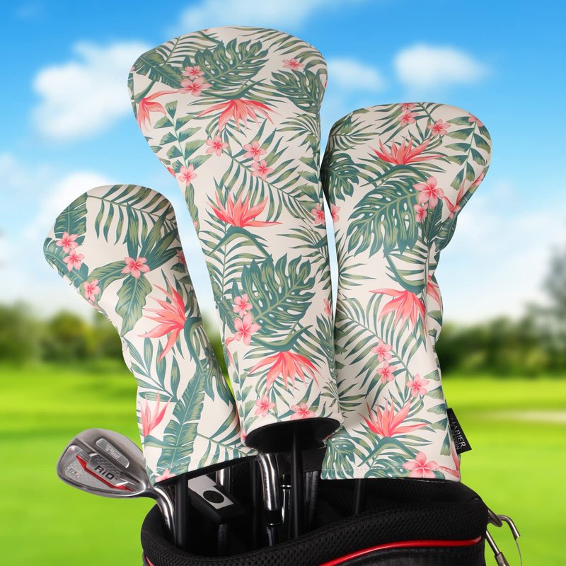 SHABIER Golf Hawaiian Style Golf Wood Club Headcover Driver Fairway Hybird Cover for Taylormade M5 M6 Fairway Club
