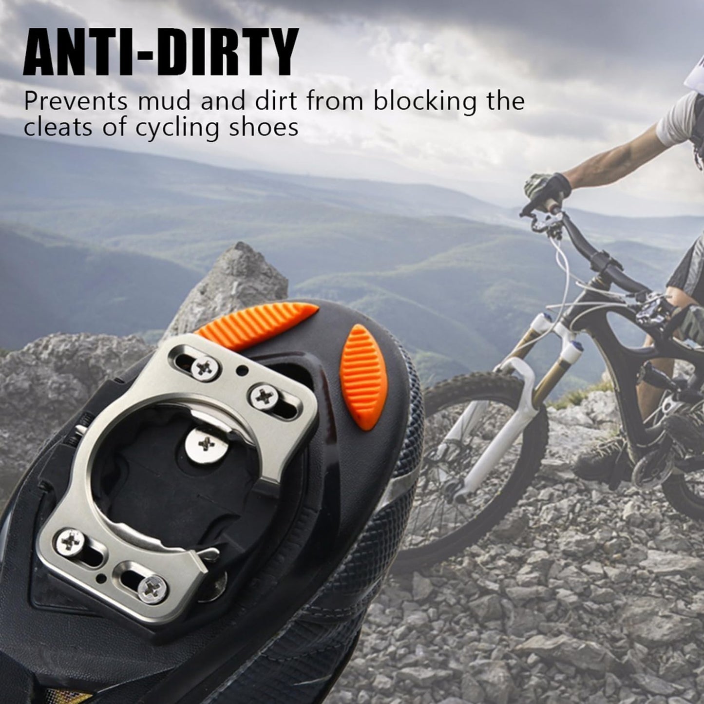 1 Pair Quick Release Cycling Shoes Cleats,Cycling Pedal Covers Shoes Clips, Top Power Transfer, Easy Release, Bike Cleats Compatible with Speedplay Zero,Pave/Ultra Light Action, X1, X2, X5