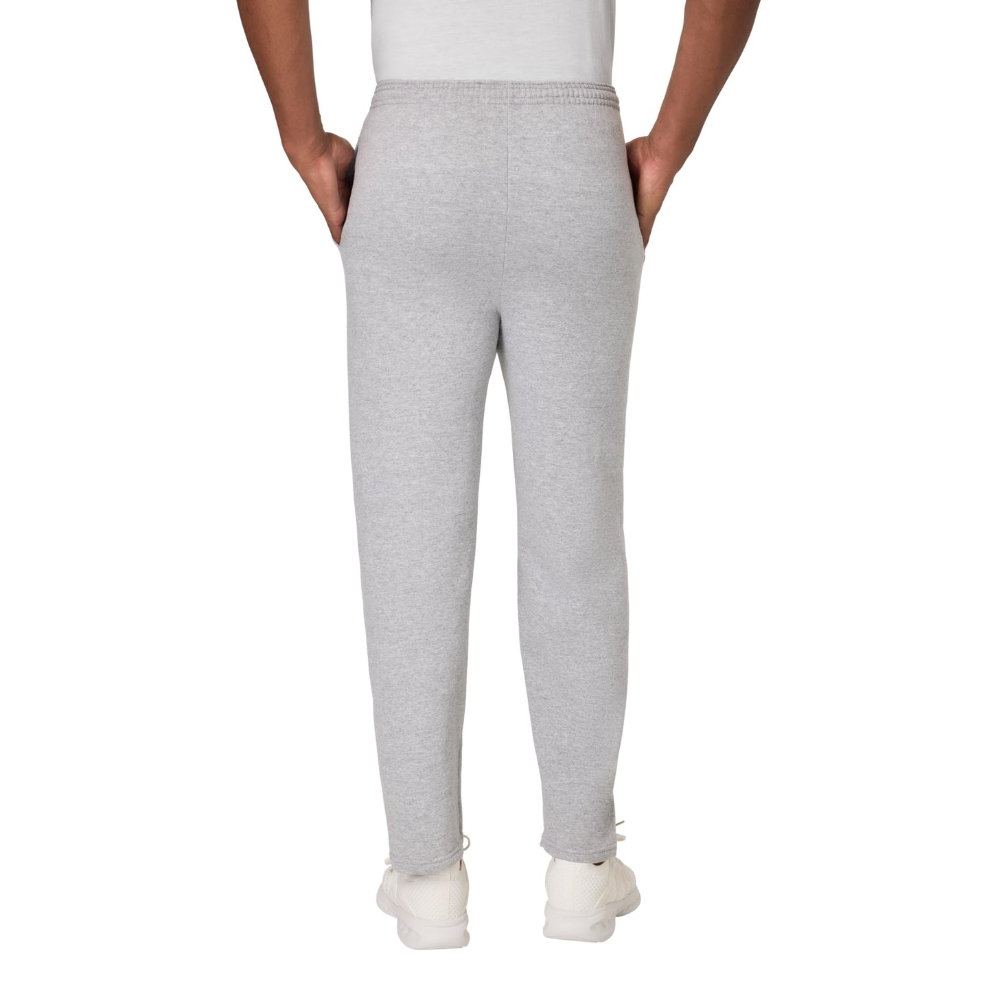 Hanes Mens Ecosmart Open Bottom Sweatpants, Midweight Fleece Open-hem For, Light Steel, 3X-Large US