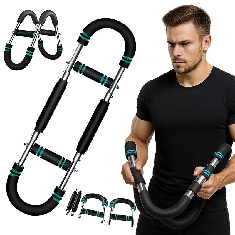 Twister Arm Trainer, 40-100lb Adjustable Chest Workout Equipment, Arm Trainer for Men, Chest Trainer for Men, Shoulder Muscle Training, Portable Home Fitness Equipment (Blue)