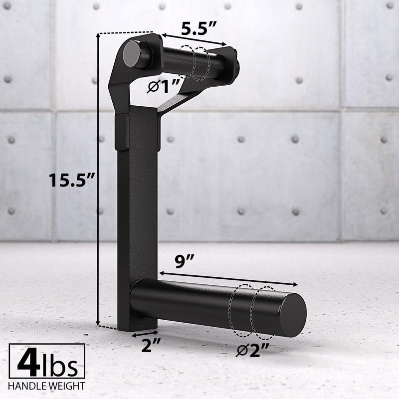 Synergee Farmer Walk Handles. Set of 2 Farmer Walk Carry Handles. Portable Exercise Equipment. 600lb Max Weight Capacity.