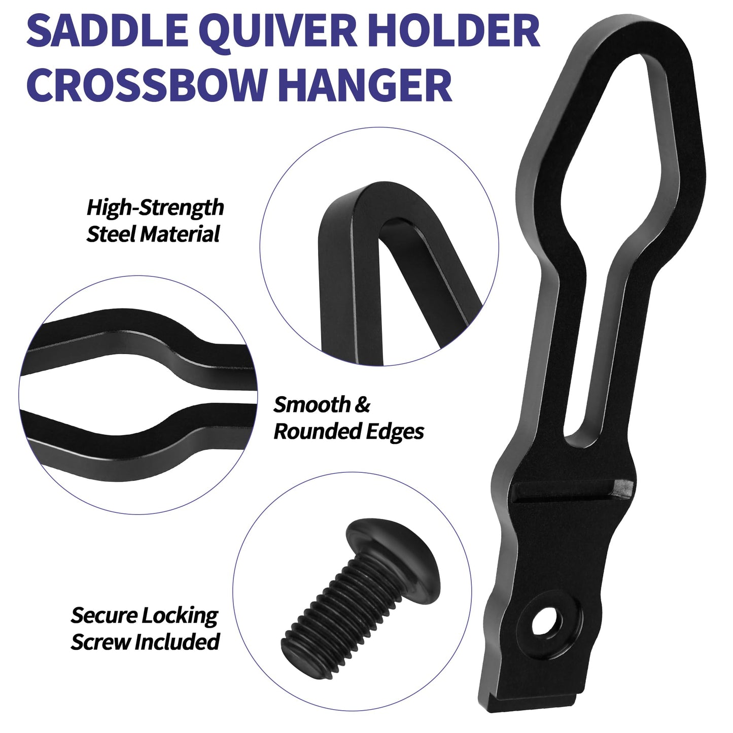Dinlon Saddle Quiver Holder Crossbow Hanger, Tree Hooker Compatible with All Ravin Crossbows Models(Except R18), Crossbow Holder for Tree Stand Fit for Ravin Accessories, Hunting Crossbow Accessories