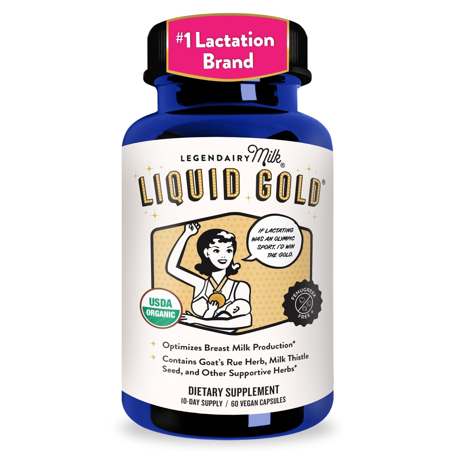 Legendairy Milk Liquid Gold Lactation Support | Lactation Supplement with Organic Goats Rue, Milk Thistle, Shatavari, Fennel, Alfalfa & Anise | Breastfeeding Supplements, 1 Pack