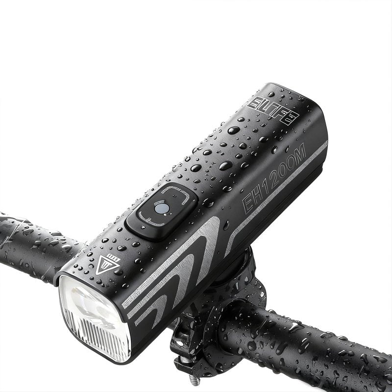 Bike Light for Night Light 1200 Lumens, 4500mAh Battery Bicycle Headlight LED Front Light with Ambient Light Sensing High Beam Low Beam for Men Women Kids Road Mountain Cycling - Mode 21700