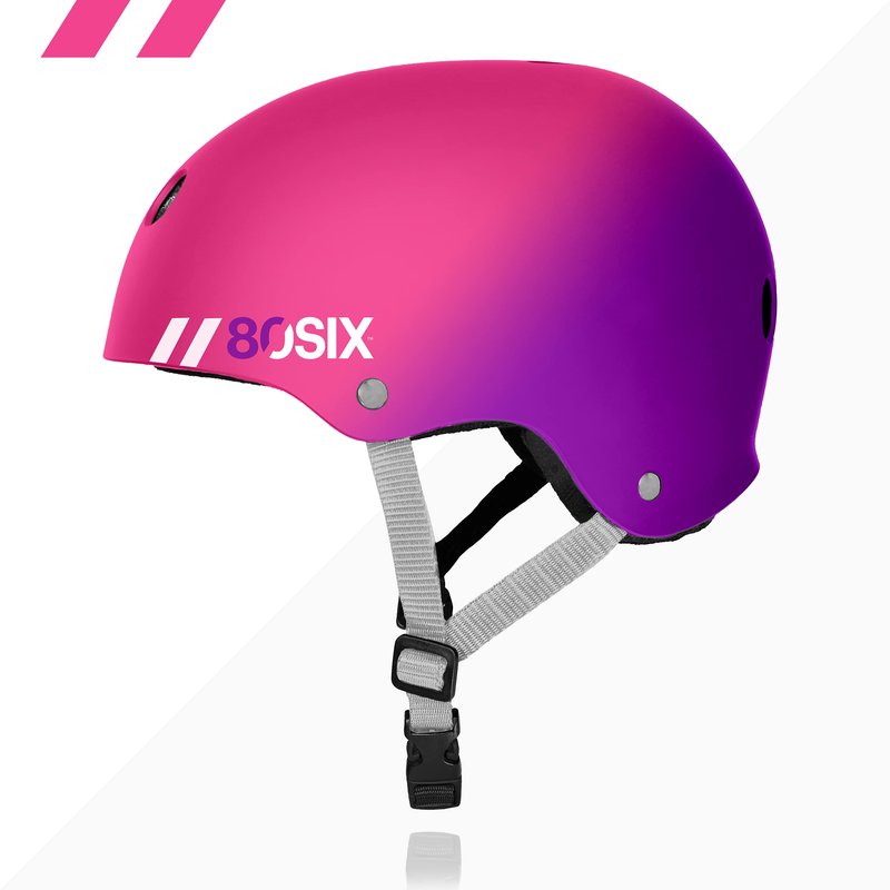 80SIX Triple Certified Multisport Helmet - Ideal for Bike, Scooter, Skateboard, Roller Skate and Inline Skate