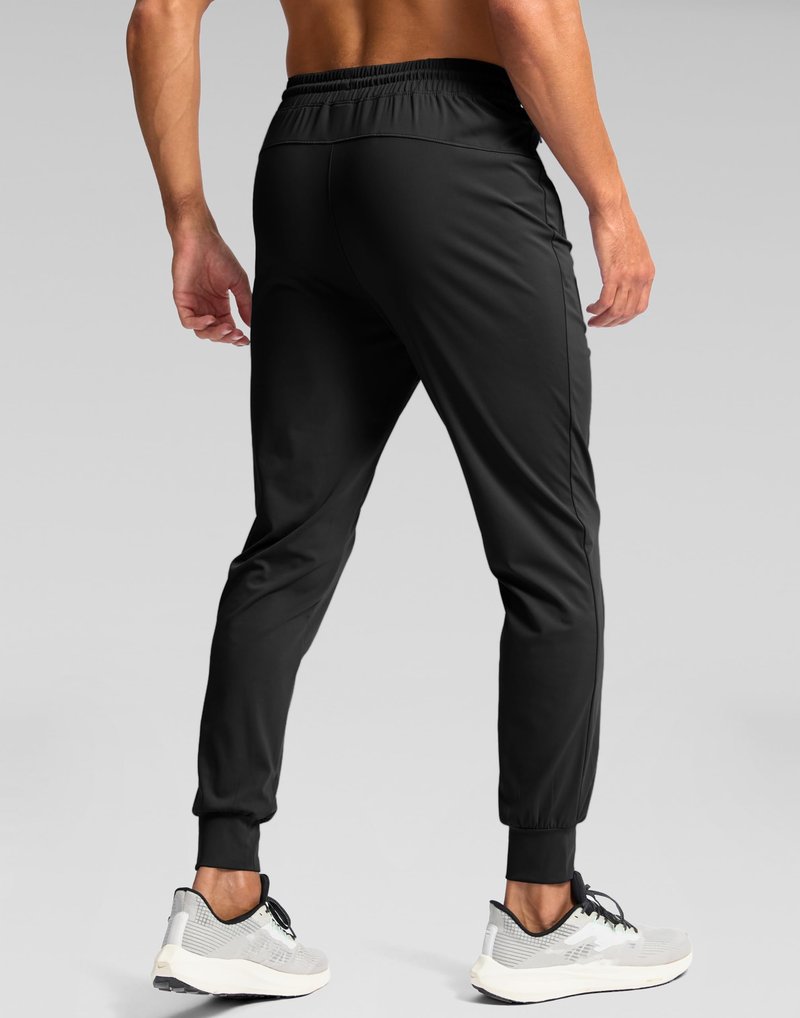 Pudolla Men's Athletic Pants Sweatpants for Men Joggers with Pockets Track Pants Athletic Pants Running Pants Men(Black XL)