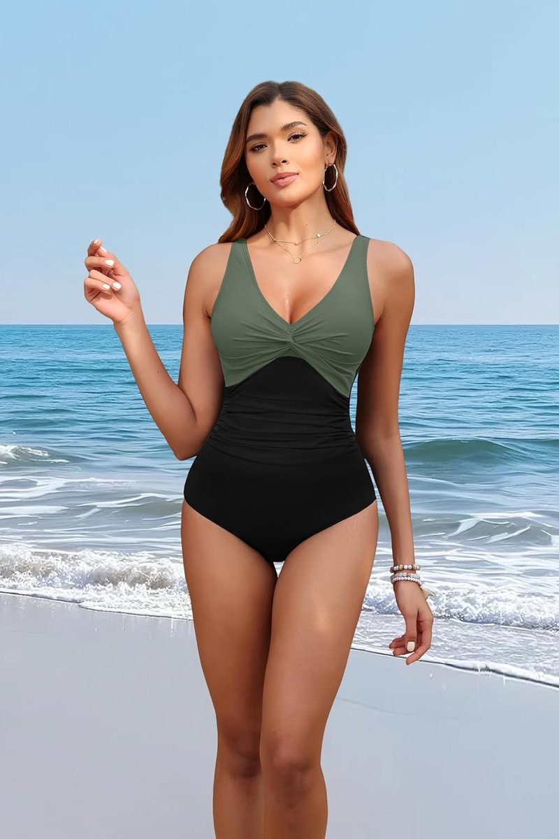 Women’s Tummy Control One-Piece Swimsuit - Push-Up Slimming Bathing Suit | Full Coverage, Stylish Design