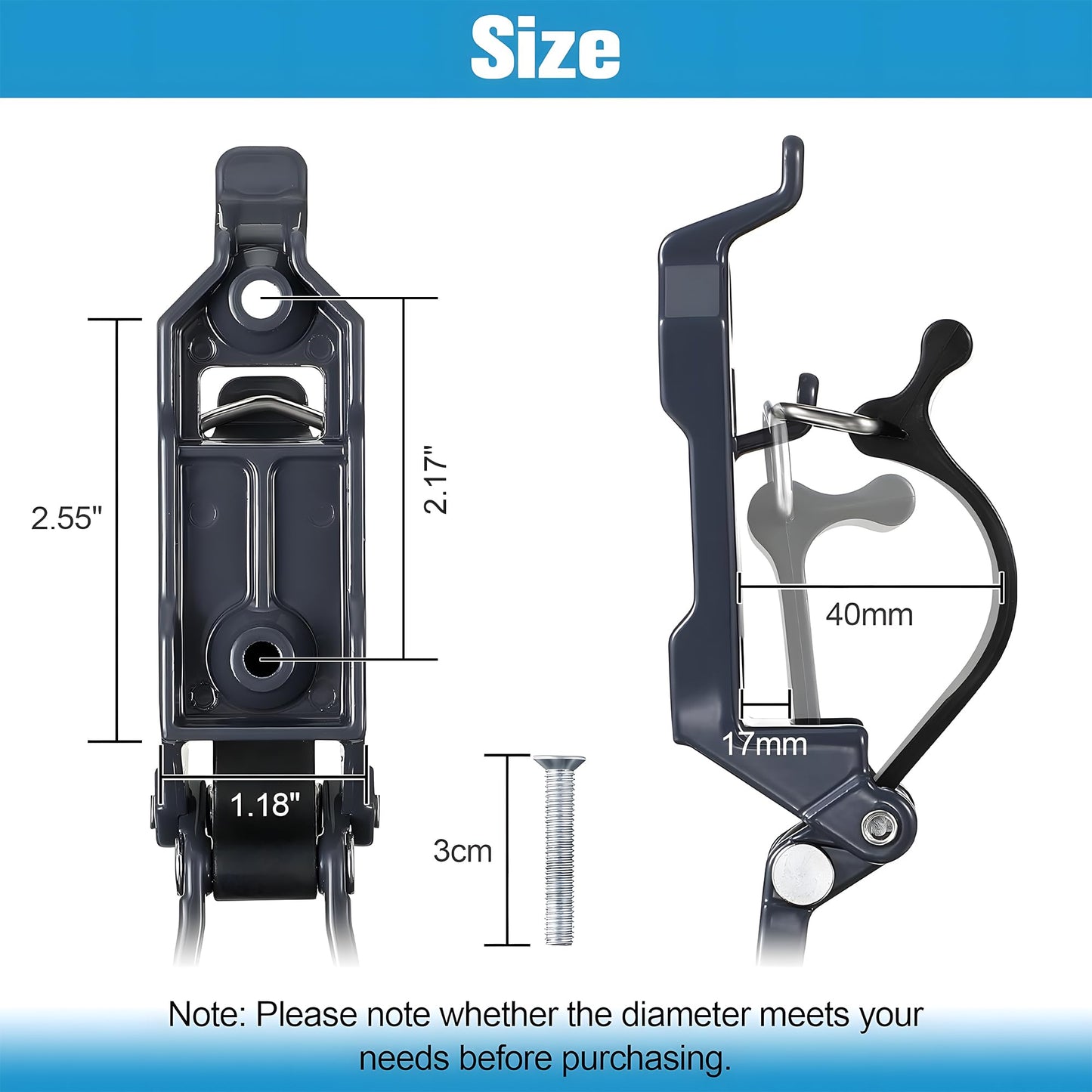 4 Pcs Shovel Holder for Truck, Metal Shovel Mounts for Roof Rack, Quick Release Axe Holder Mount Kit for Boats, Military Equipment, Axe, Wall Mounting Brackets