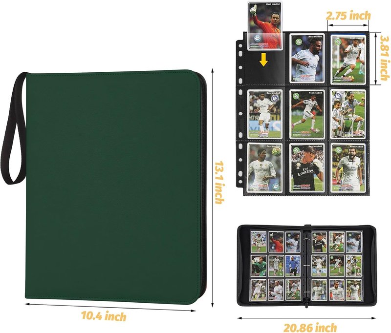 Trading Card Binder - 720 Pocket Collection Album for TCG, MTG, Baseball & Yu-Gi-Oh Cards | Side Loading Design