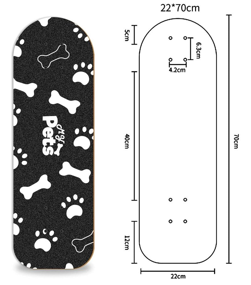 LOSENKA Pet Skateboard Complete Designed for Dogs and Pets (French Bulldog)