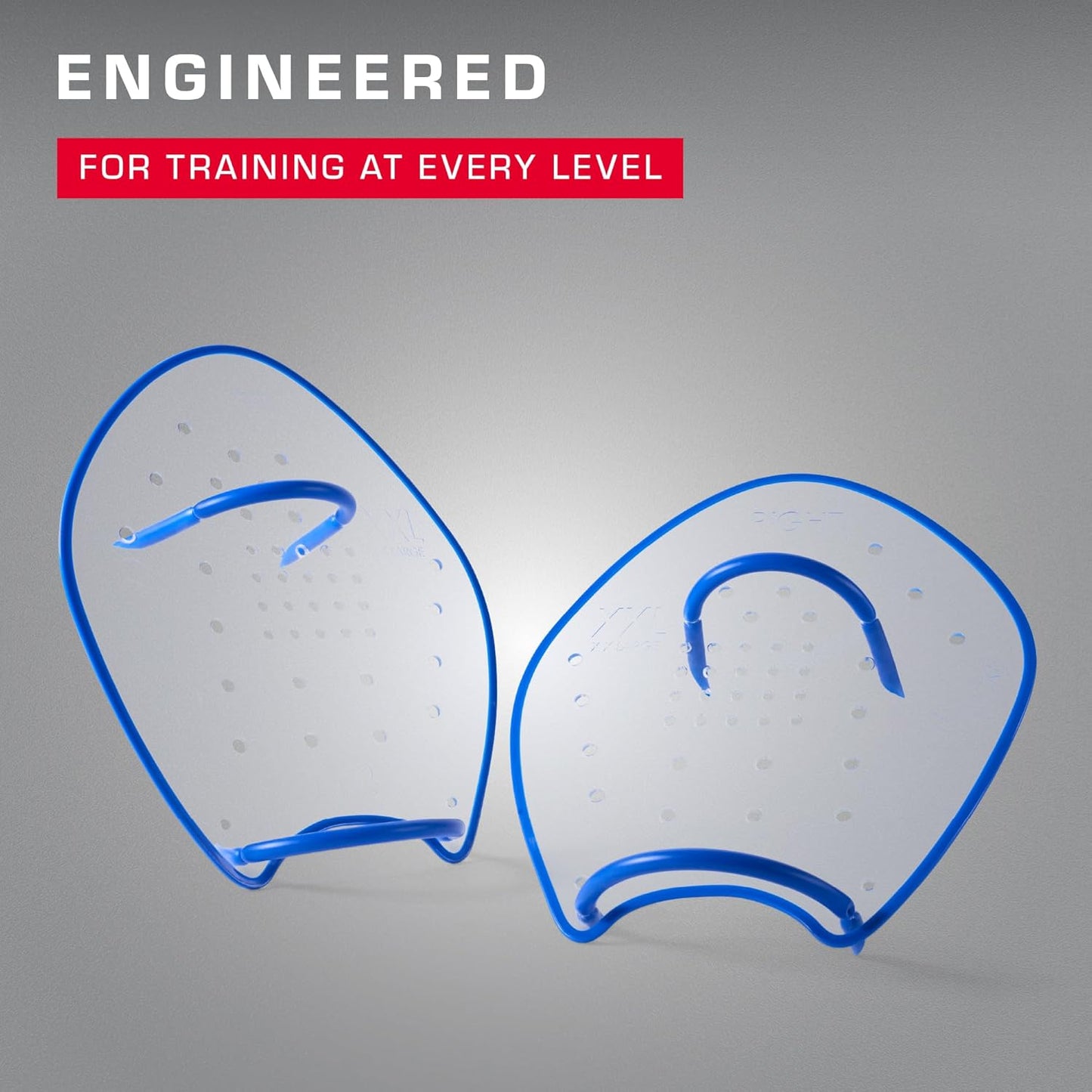 TYR Catalyst Stroke Swim Paddles - Durable Training Hand Fins for Strength & Technique | Adult Size