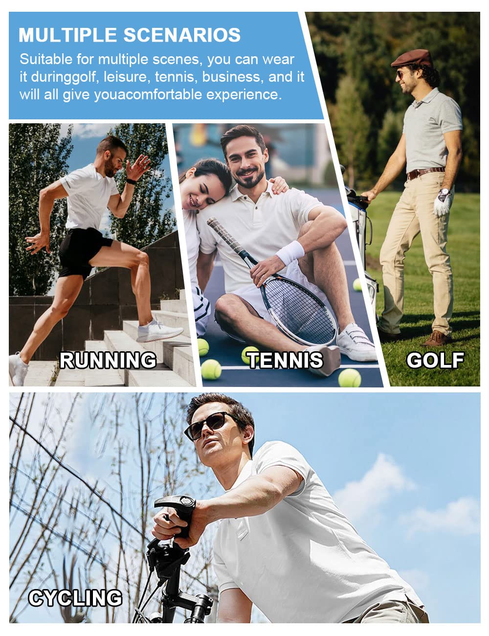 Hodaweisolp Golf Shirts for Men Dry Fit Print Moisture Wicking Performance Short Sleeve Polo Shirt Green Car-XL