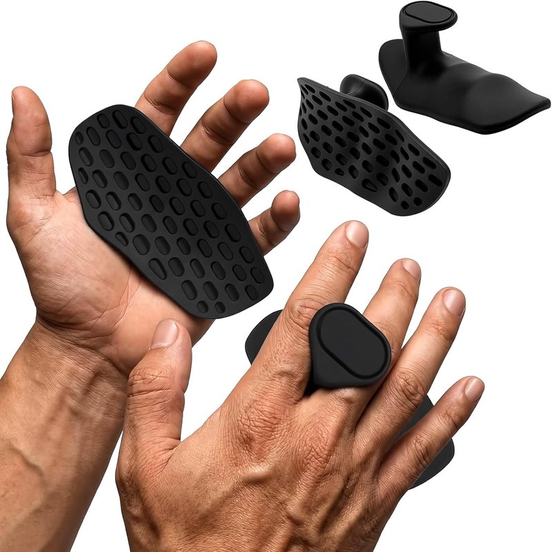 Anti-Slip Workout Grips - Ergonomic Silicone Gym Gloves for Weight Lifting & Fitness Training | Palm Protection