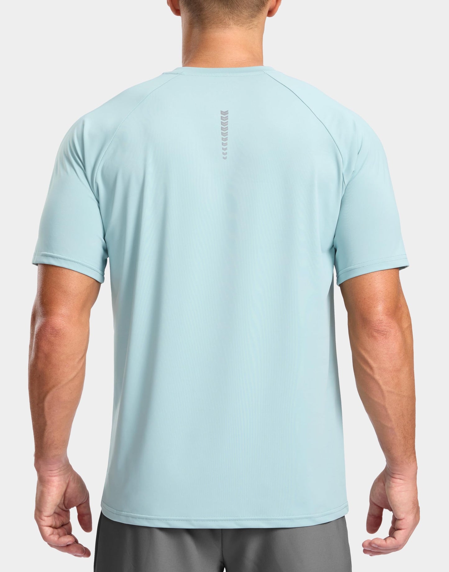 G Gradual Men's Athletic Workout T-Shirts Moisture Wicking Cooling Running Shirts Short Sleeve Performance Tee for Gym Tennis(Light Blue,4XL)