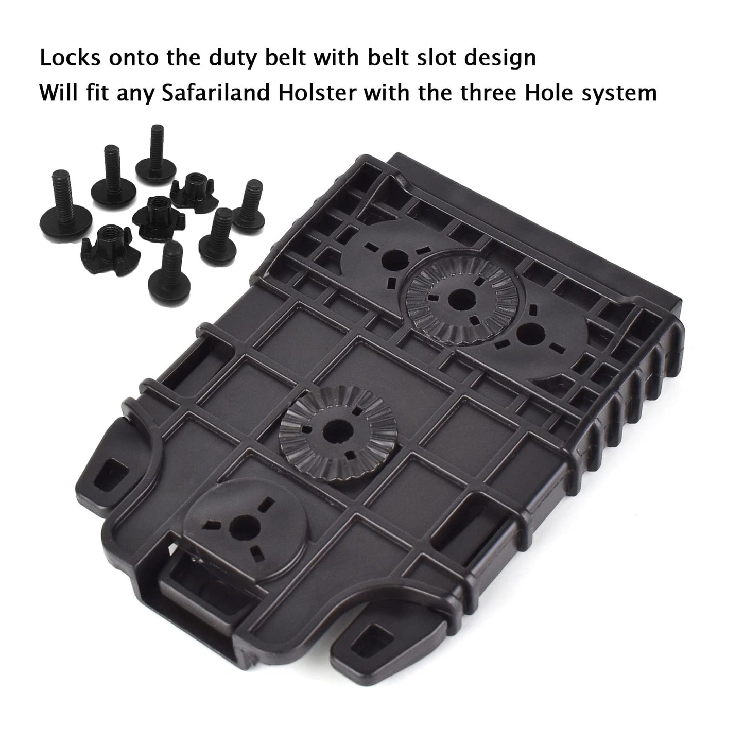 Qls Kit Quick Locking System Kit with Qls19 Locking Fork and Qls22 Receiver Plate for Quick Connect Release Work Duty Holster